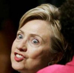 Hillary funny face expression with her big eyes.PNG
