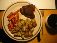 Cast iron chicken, Russet potatoes & carrots.jpg
