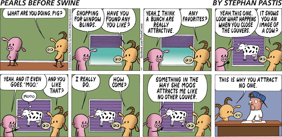 Pearls Before Swine Comic Strip for April 21, 2024 